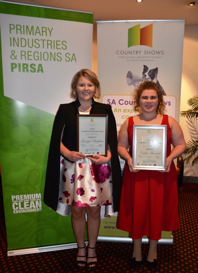 2016 Young Rural Ambassador Award Winner and Runner Up