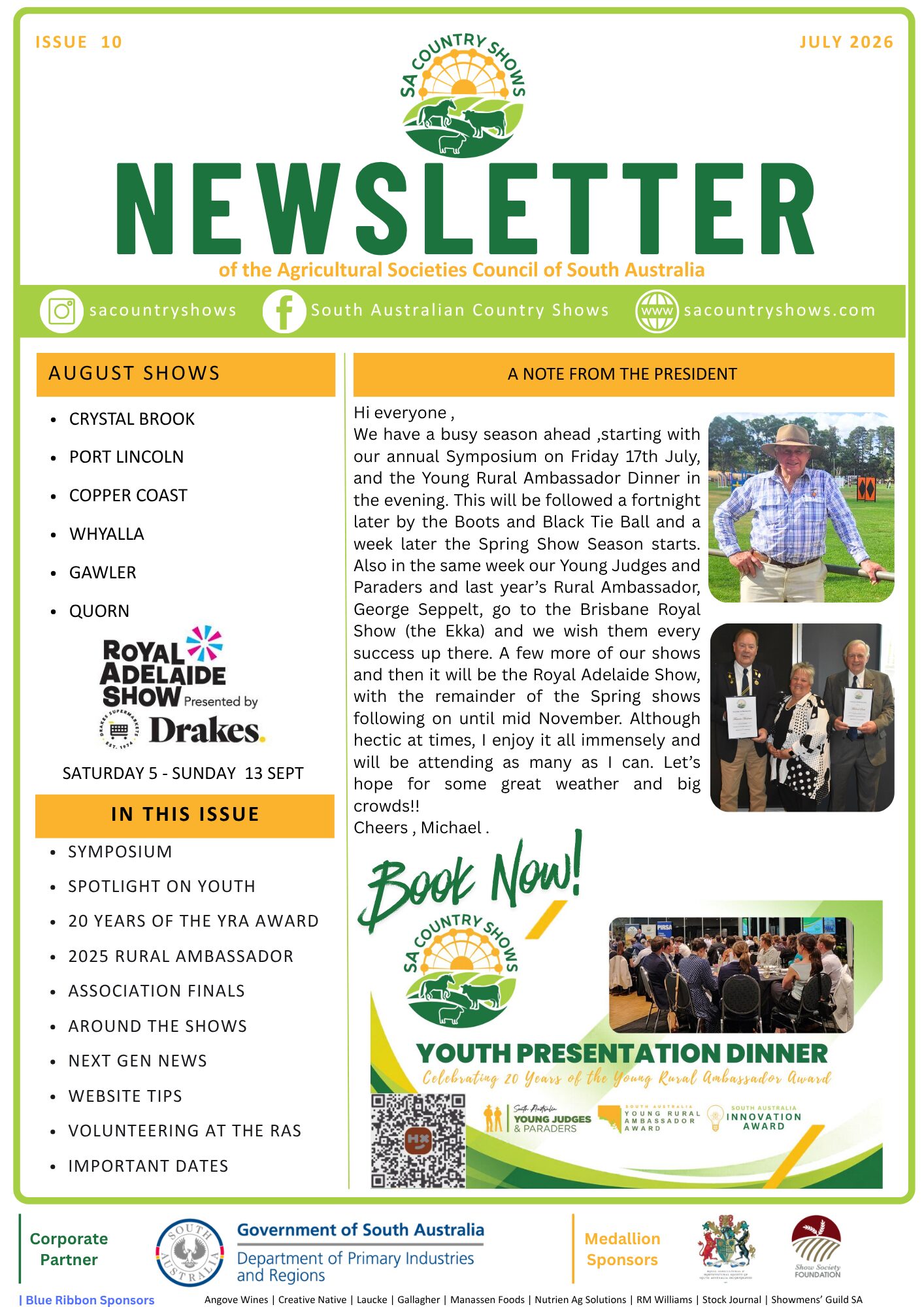 Issue 10, July 2026 Newsletter